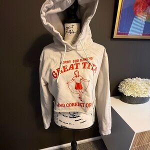 Like New “Great Ti$&” Graphic Hoodie with Red Print